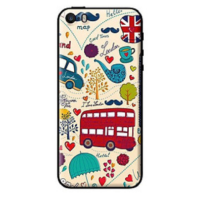 Ốp in cho iPhone 5s Họa Tiết Xe Buýt - Hàng chính hãng
