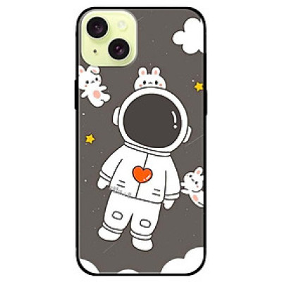 Ốp lưng dành cho Iphone 15 - Iphone 15 Plus - Iphone 15 Pro - Iphone 15 Pro Max - Phi Hành và Thỏ - Hàng Chính Hãng