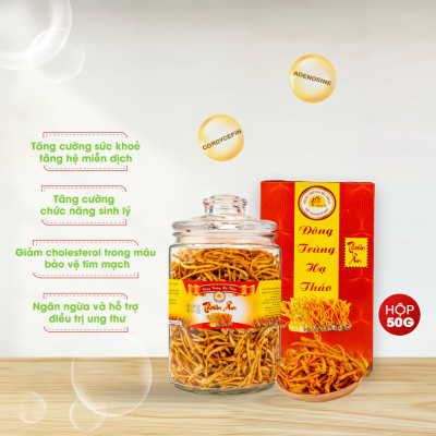 Đông Trùng Hạ Thảo Sấy Thăng Hoa Thiên Ân - Hũ 50g