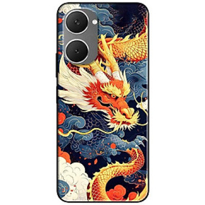 Ốp lưng cho Vivo Y03 - Y03T - Y18 - Y18S - Y18T - Y27 5G - Y28 4G - Y36 - Rồng Xanh Cam - Hàng Chính Hãng