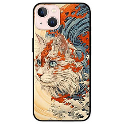 Ốp lưng dành cho Iphone 12 - 12 Pro - 12 Pro Max - 13 Mini - 13 - 13 Pro - 13 Pro Max - Mèo Trắng Cam - Hàng Chính Hãng