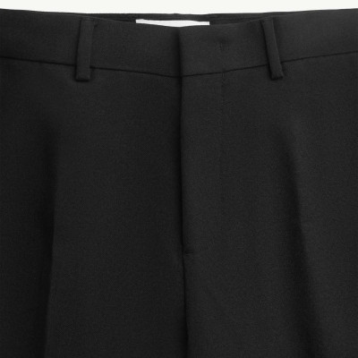 Quần vải / Quần tây nam màu Đen Form Slim (ống thoải mái không ôm ) - ROUTINE 10F24PFO003 | ROUTINE CÀ MAU