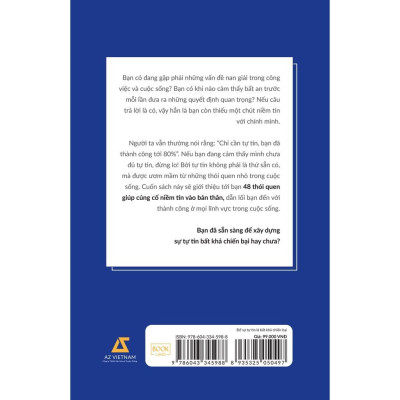 Sách - Để Sự Tự Tin Là Bất Khả Chiến Bại - Yosuke Shionagi - AZ Việt Nam