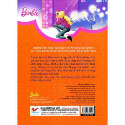 Sách Barbie Chọn Nghề Nhiếp Ảnh Gia Xinh Đẹp - Tân Việt Books