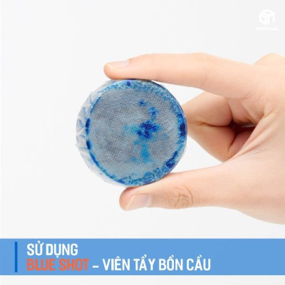 Bộ 8 Vỉ Tẩy Vệ Sinh Khử Mùi Bồn Cầu Cao Cấp Blueshot Hàn Quốc: 1 vỉ dùng 2 tháng, loại bỏ vi khuẩn mùi hôi hiệu quả