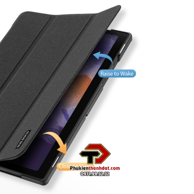 Bao da cho Samsung Galaxy Tab A8 10.5 inch 2022 X200 X205 chính hãng Dux Ducis Domo hít nam châm chắc chắn - Hàng chính hãng