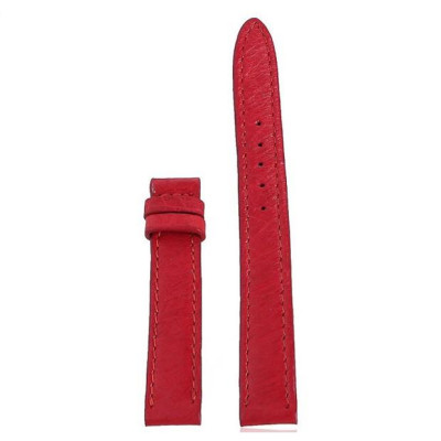 HC8454 - Dây đồng hồ Huy Hoàng da đà điểu da bụng size 12,14 màu đỏ