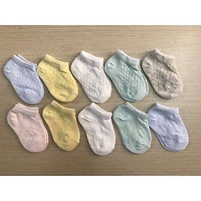 Set 5 Đôi Tất Lưới Xuất Hàn Cho Bé Trai, Bé Gái (3 tháng- 2 tuổi)