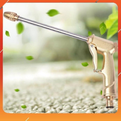 ️Evoucher Bộ dây vòi xịt nước rửa xe, tưới cây , tăng áp 3 lần,loại 3m,5m 206701-3 đầu đồng,cút nối nhựa đen+  đai