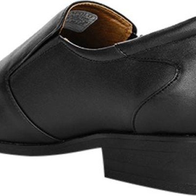 Giày tây nam da bò đế cao su mũi nhọn SUNPOLO SKT119 phiên bản đen