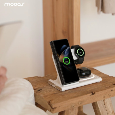 Sạc thông minh MOOAS 3 in 1 Made in Hàn Quốc Hàng chính hãng