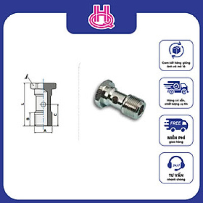 Đầu nối ren thẳng khí nén ren ngoài Pneumax series ART.407 - Hàng chính hãng