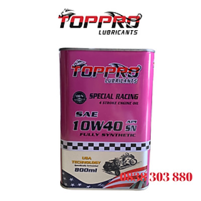 Dầu nhớt xe Ga TOPPRO 10W40 SN [MUA 2 TẶNG 1 ÁO+2 MÓC KHÓA] [MUA 3 TẶNG 3 ÁO 5 MÓC KHÓA]