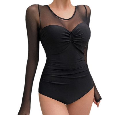 Bikini Liền Phối Lưới Quyến Rũ