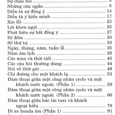 Căn Bản Đàm Thoại Tiếng Anh (Dành Cho Tài Xế Taxi, Cyclo, Honda Ôm) (Tái Bản)