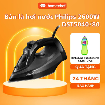 Bàn là, bàn ủi hơi nước cầm tay Philips DST5040, công suất 2600W, bảo hành 2 năm | Hàng chính hãng