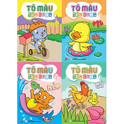 Bộ 4 cuốn Tô Màu Thú Cưng