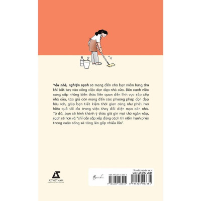 Sách - Yêu Nhà, Nghiện Sạch - Bìa Cam - AZ Việt Nam