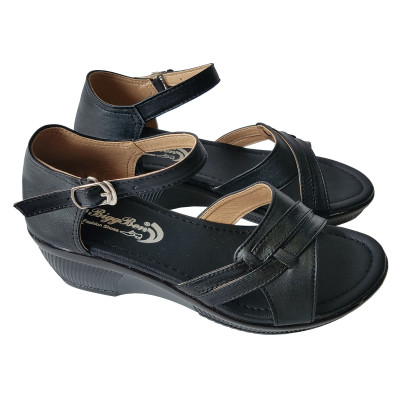 Giày Đế Xuồng Nữ Da Bò Thật BIGGBEN Đế Cao 5cm SDX41