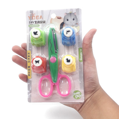 Bộ Kéo Răng Cưa Cắt Dập Giấy GUBHZM03855 - Mẫu Màu Giao Ngẫu Nhiên