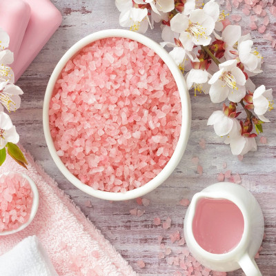 Muối hồng Himalaya Dạng Hạt, Túi 100g