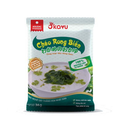 Cháo rong biển ăn liền Asuzac - Cháo chay gói 36g