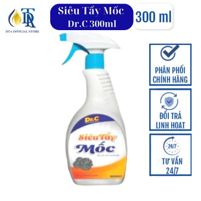 Tẩy Mốc Quần Áo,Tẩy Mốc Tường,Tẩy Mốc Gioăng Cao Su Máy Giặt,Tẩy Mốc Nệm Gối Siêu Sạch,Tẩy Khe Cửa Ố Đen Dr.C 300ml