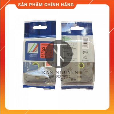 [Combo 3 hộp] Nhãn In Brother Tz2-421 - Đen nền đỏ 12mm x 8m - Hàng nhập khẩu