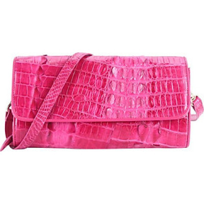 Túi Đeo Chéo 2 Gai Nữ Da Cá Sấu Huy Hoàng HT6250 (14.5 x 24.5 cm) - Hồng