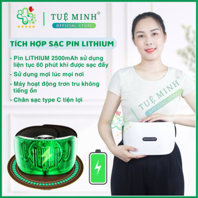 Đai Massage Bụng Hỗ Trợ tan Mỡ Bụng, Xoa Bóp Cùng Lúc Làm Nóng, Mát Xa Cổ Vai Lưng Đùi  Megou TY-308 BH 1 Năm