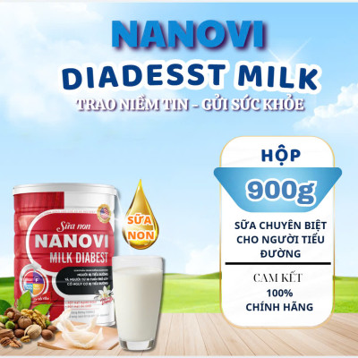 COMBO Mua 3 Tặng 1 Sữa non Nanovi Diabest 900g - Chuyên Biệt Dành Cho Người Tiểu Đường và tặng kèm 1 hộp OMEGA 3-6-9