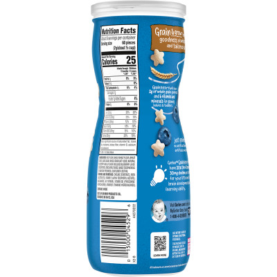 Thực Phẩm Bổ Sung Bánh Ăn Dặm Gerber Puffs vị Việt Quất 42g dành cho trẻ trên 8 tháng tuổi