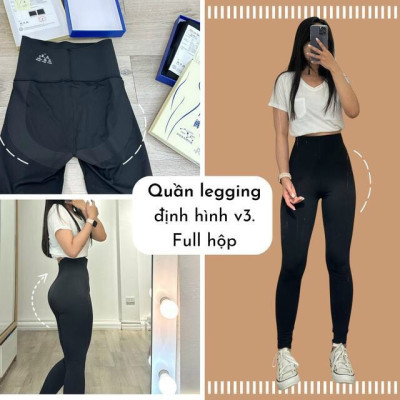 Quần Legging định hình nâng mông gen bụng Azuno Q025 chất su đúc full hộp 5.0 