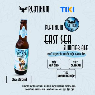 Bia Thủ Công Cao Cấp Platinum East Sea Summer Ale Chai 330ml 5% Chính Hãng
