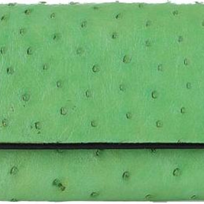 Túi đeo da đà điểu Huy Hoàng da bụng màu xanh lá HT6428