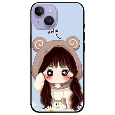Ốp lưng dành cho Iphone 14 - Iphone 14 Plus - Iphone 14 Pro - Iphone 14 Pro Max - Anime Cô Gái Hello