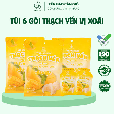 Yến Đảo - Thạch Tổ Yến Vị Xoài Hương Vị Trái Cây Tươi Ngon, Dinh Dưỡng Cho Cả Gia Đình
