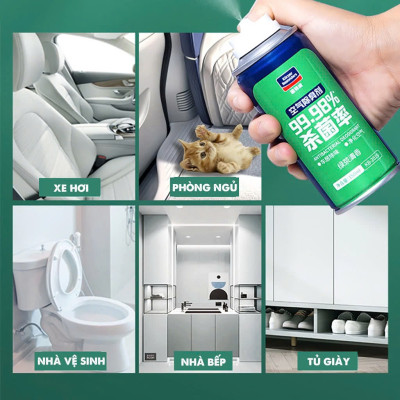 Chai Xịt Khử Mùi Khử Khuẩn KC 99,98% - Nội Thất Điều Hòa Ô Tô, Phòng Ngủ Tự Động Hàng Cao Cấp, ĐÈN TRANG TRÍ , ĐỒNG HỒ TREO TƯỜNG