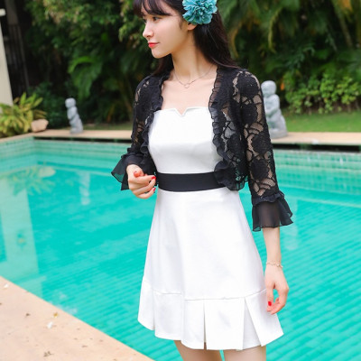 Áo khoác ren tà ngắn 04 C050