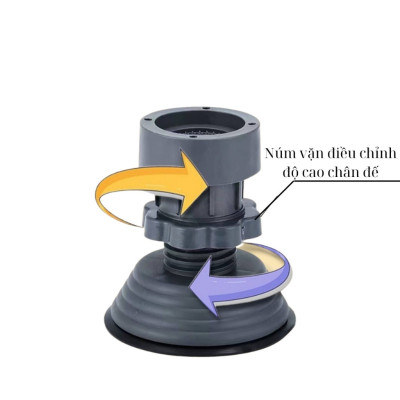 Bộ 4 Chân Đế Chống Rung Chân Đỡ Đa Năng, Chống Rung Lắc Máy Giặt Đời Mới