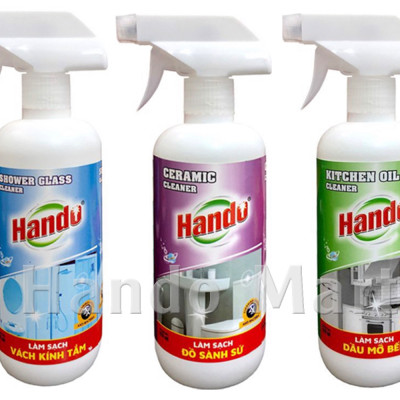 Chai xịt làm sạch đồ dùng bằng sứ Hando 570ml