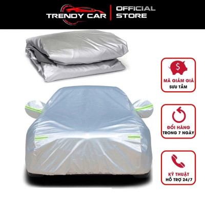 Bạt che nắng, chống nắng ô tô kích thước S, M, L, YM, YL 3 lớp có phản quang thông dụng