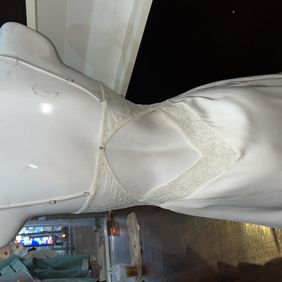 Váy Ngủ D536 Lụa Quảng Châu Mẫu Trơn Đơn Giản Xinh Xắn