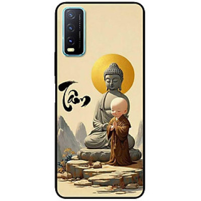 Ốp lưng cho Vivo Y12s - Y20 - Y20s - Y21 - Y21s - Y33 - Y33T - Chú Tiểu Tâm Nâu - Hàng Chính Hãng