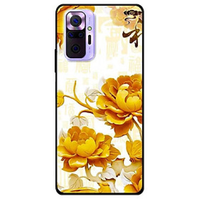 Ốp lưng dành cho Xiaomi Mi Note 10 Pro mẫu Mẫu Đơn Vàng