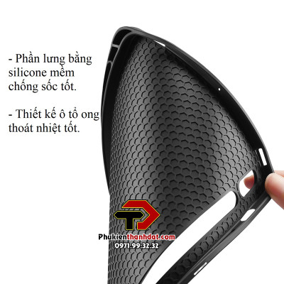 Bao da dành cho SamSung Galaxy Tab S9 FE chính hãng Dux Ducis Domo chống sốc, có khay đựng bút - Hàng chính hãng 