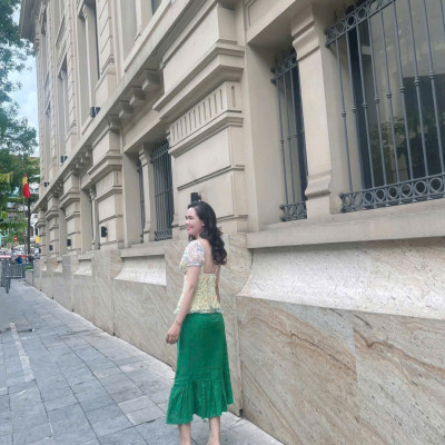 ÁO PEPLUM HỞ LƯNG SOLEIL TOP222FLORAL thời trang thiết kế Hity