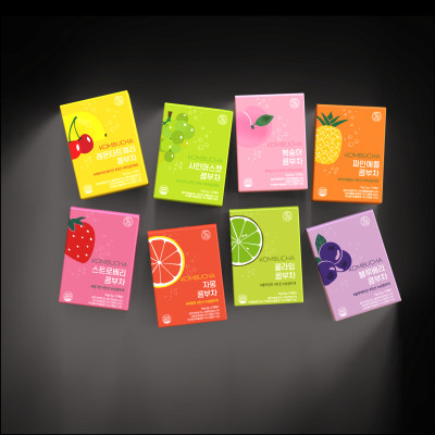 Trà Kombucha Detox Healslab Vị Đào Thơm Mát Giải Nhiệt Nhập Khẩu Hàn Quốc