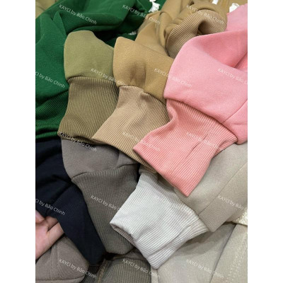 Áo khoác nỉ Xỏ Ngón Dáng Lửng Khoá Kéo Cao 7 Màu Trơn Basic Cao Cấp Chuẩn Loại 1 Chất Dày đẹp thời trang-A2061