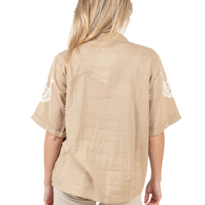 Áo Sơ Mi Thêu Cotton Isla Bonita